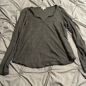 Socialite grey textured long sleeve